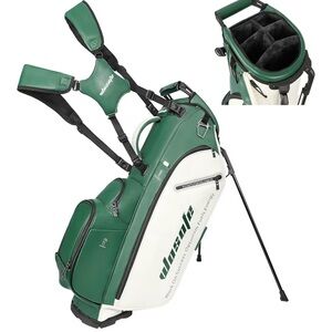 Green & White Stand Golf Bag by